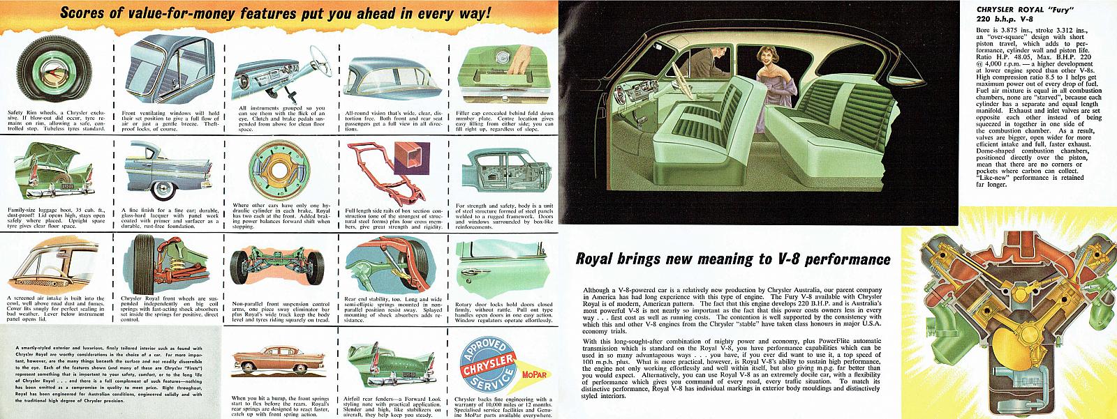 1958 Chrysler AP2 Royal Brochure Page 5